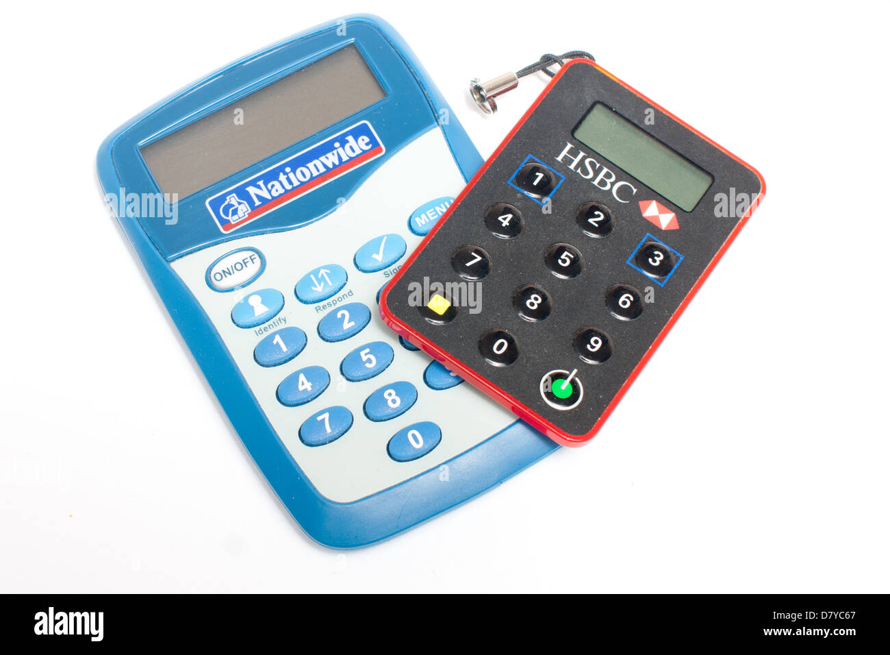 Su tutto il territorio nazionale e HSBC lettori di schede Foto Stock