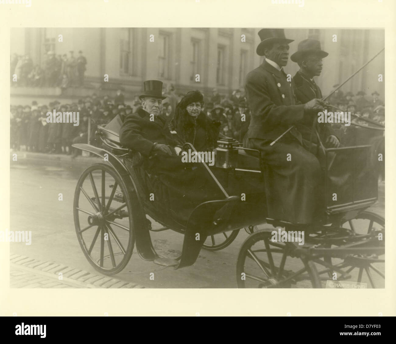 Il Presidente Wilson in rotta per Harding i funerali Foto Stock