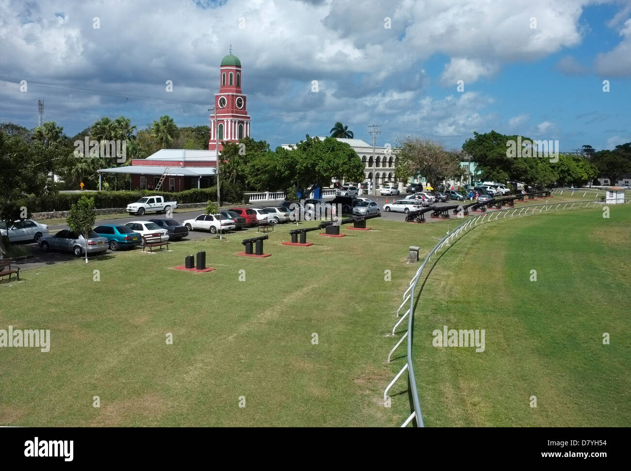 L'Ippodromo al Garrison Savannah, Bridgetown, Barbados, West Indies. Foto Stock
