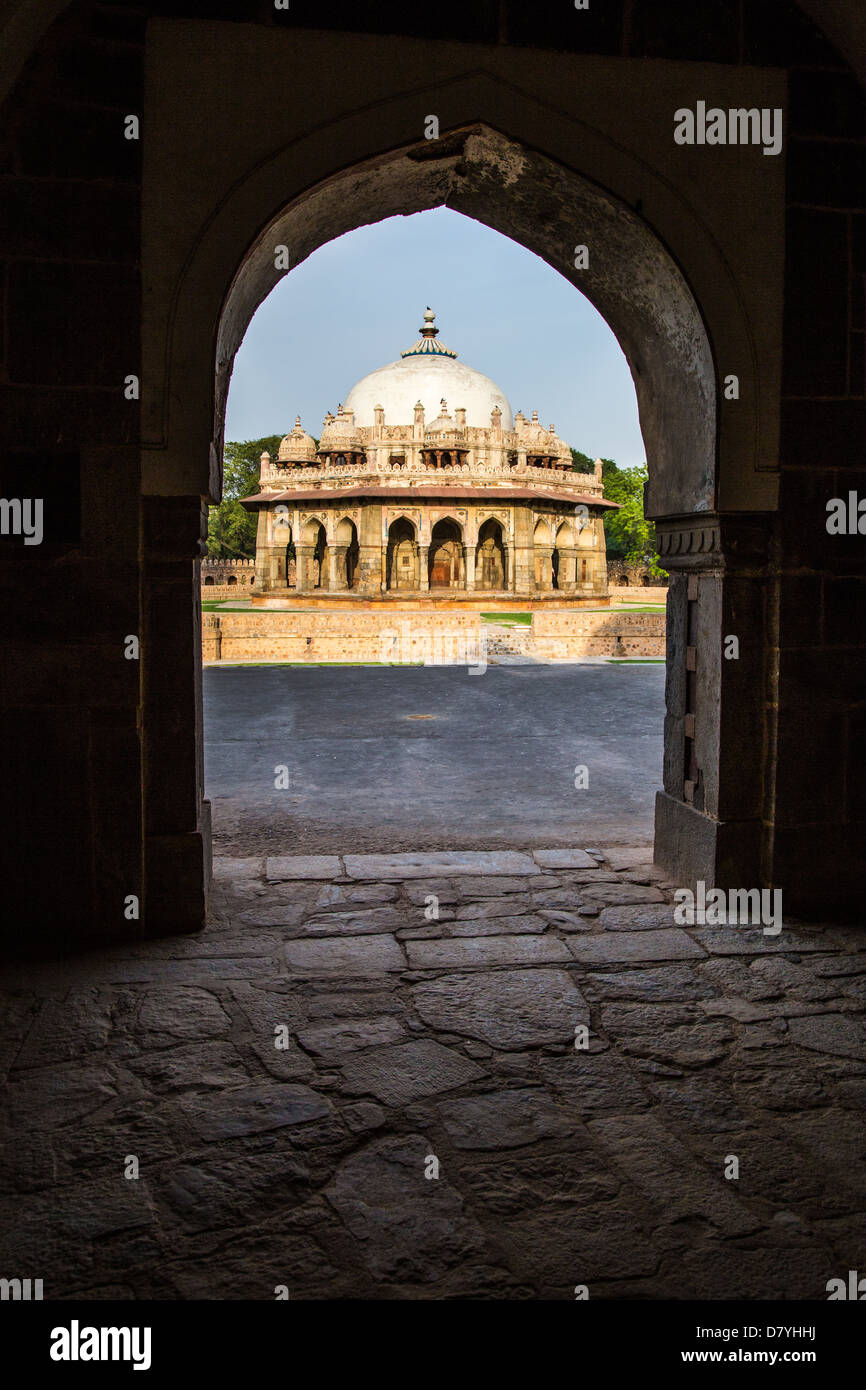 Isa Khan Niazi, tomba di Humayun complessa, Delhi, India Foto Stock