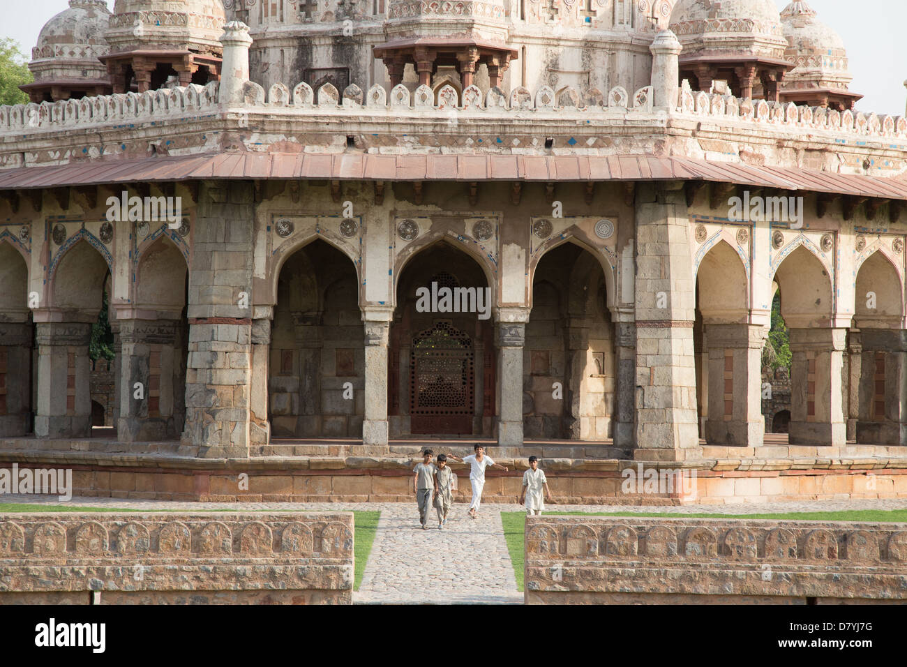 Isa Khan Niazi, tomba di Humayun complessa, Delhi, India Foto Stock