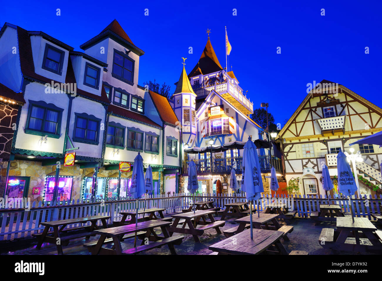 Helen, GEORGIA, STATI UNITI D'AMERICA città bavarese replica. Foto Stock