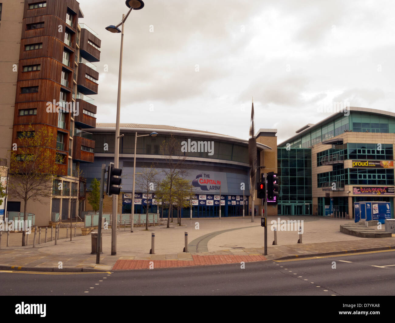 Capital FM Arena Nottingham edificio esterno anteriore esterna per il Nottingham City Centre, Nottinghamshire, Regno Unito, Inghilterra Foto Stock