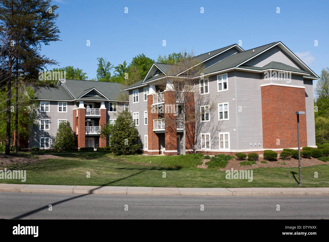 Dormitori degli studenti del campus di Furman University in Greenville, SC, STATI UNITI D'AMERICA Foto Stock