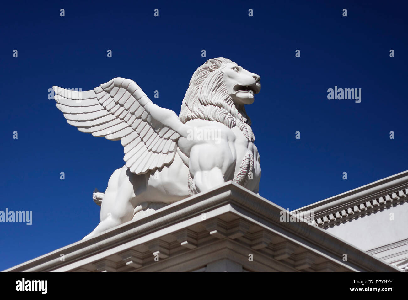 Leone alato Foto Stock