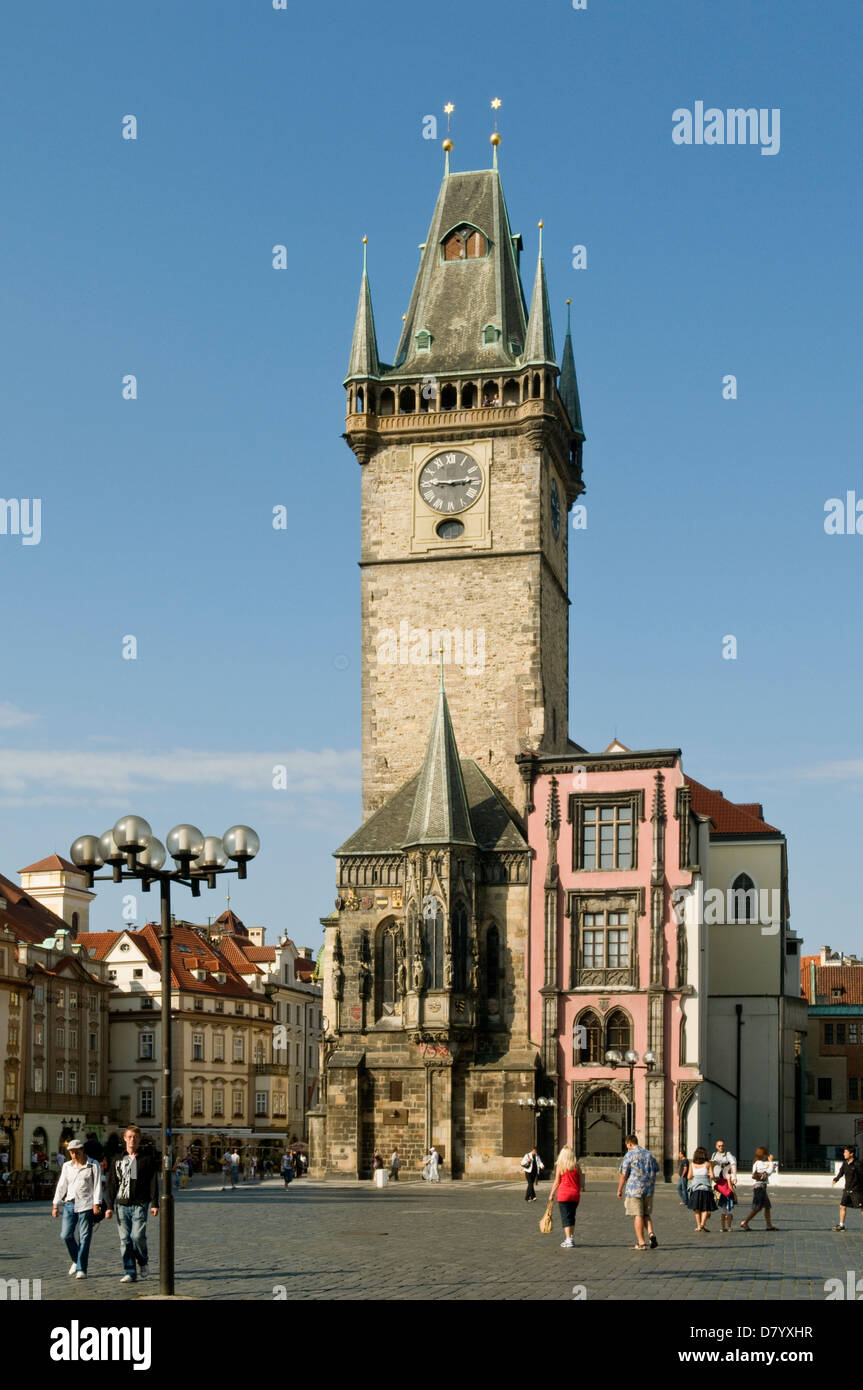 Municipio della Città Vecchia di Praga, Repubblica Ceca Foto Stock