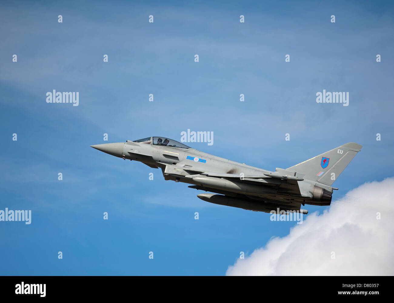 Eurofighter Typhoon UE FGR4 RAF n. 6 Sqn Leuchars. La Scozia. SCO 9117 Foto Stock