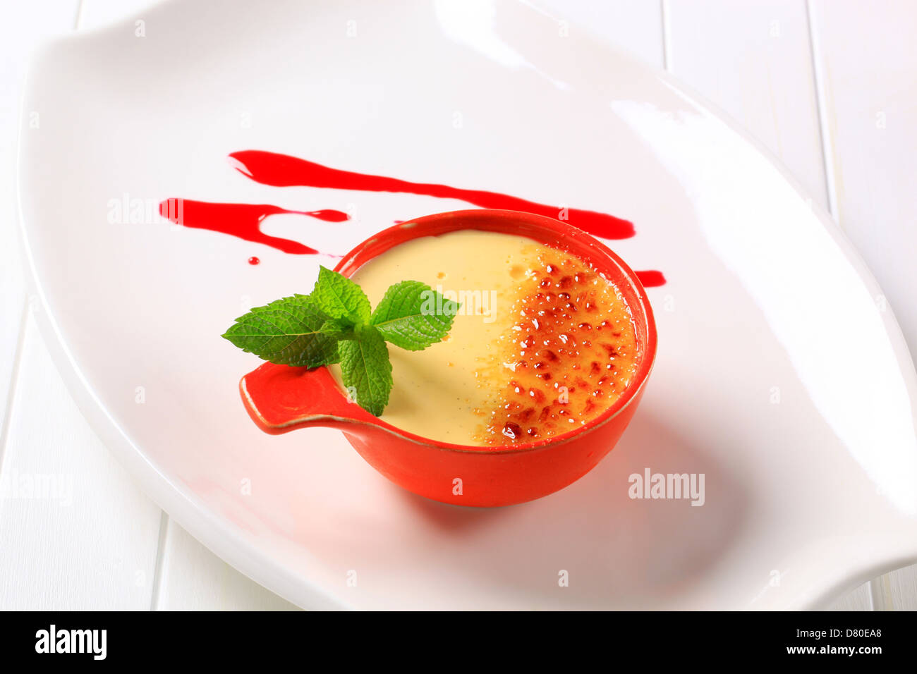 Creme brulee Foto Stock