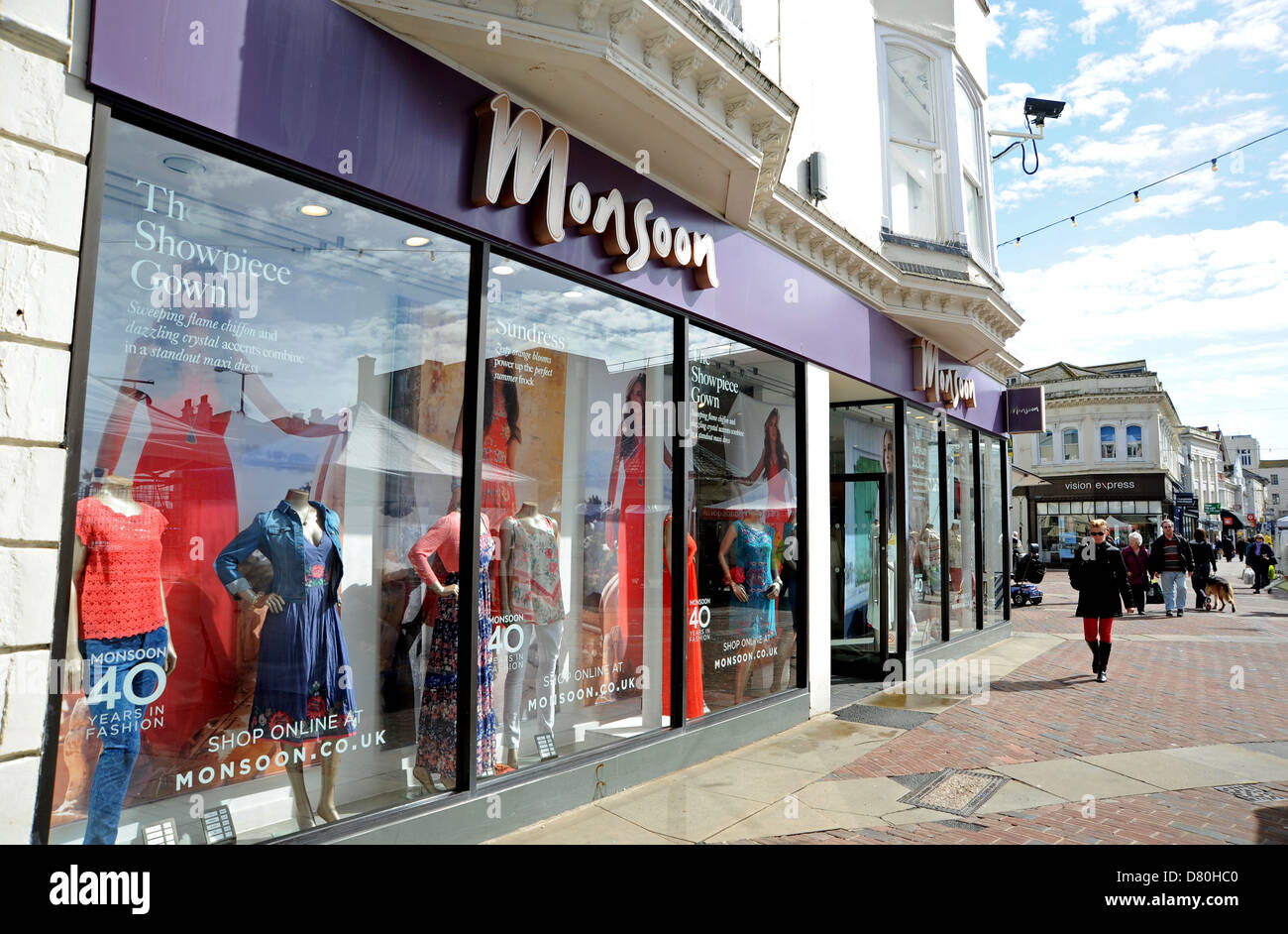 Monsoon fashion shop in Montague Street Worthing Foto Stock