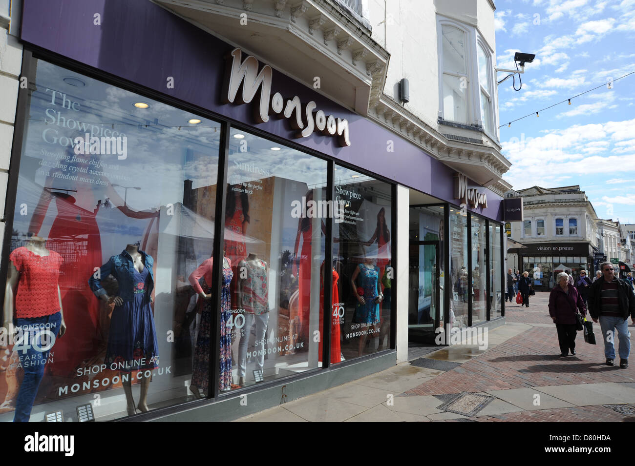 Monsoon fashion shop in Montague Street Worthing Foto Stock