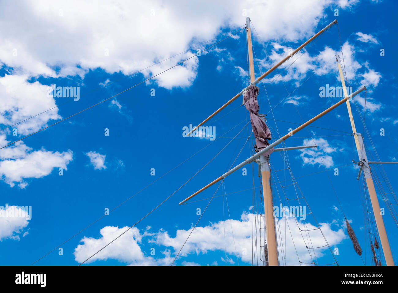 Impianto di perforazione di barca a vela Foto Stock