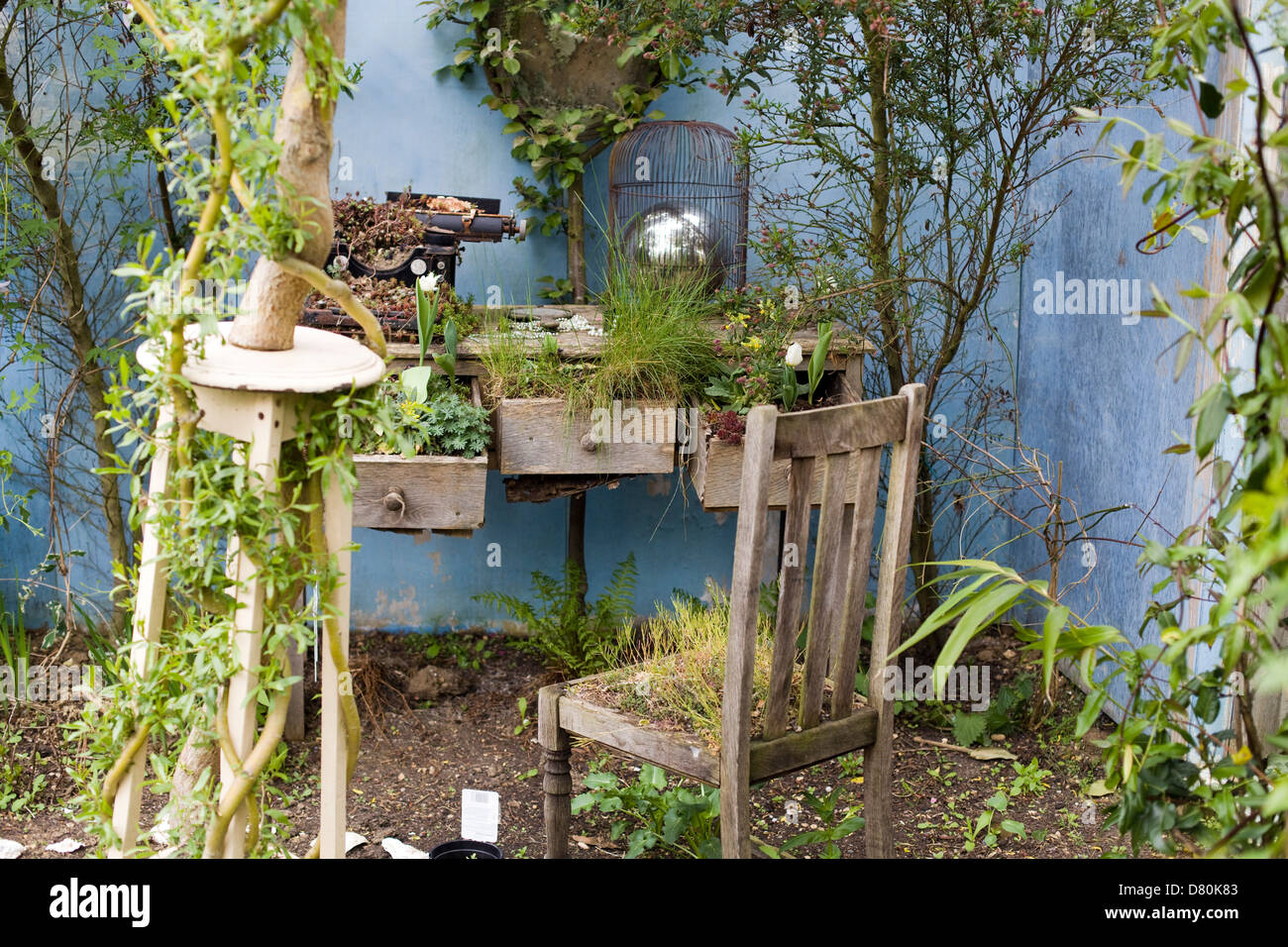 Giardini di futuro mondo Butterfly Chiswell Green Hertfordshire Inghilterra toeletta in giardino Foto Stock