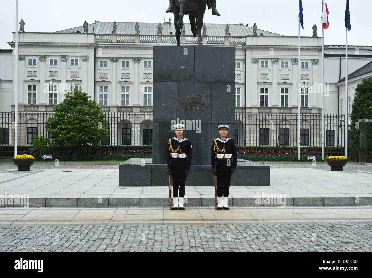 Marines polacco a Varsavia Foto Stock