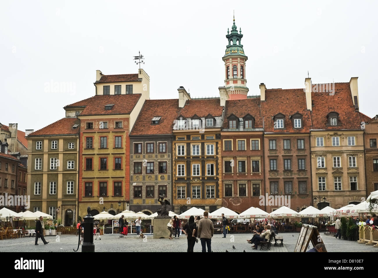 Il mercato vecchio di Varsavia, Polonia Foto Stock