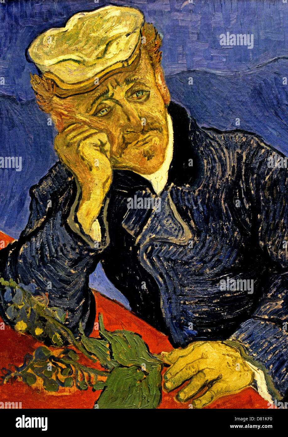 Ritratto di Dr Gachet 1890 Vincent van Gogh 1853–1890 Vincent Willem van Gogh 30 Marzo 1853 – 29 Luglio 1890, pittore olandese post-impressionista Foto Stock