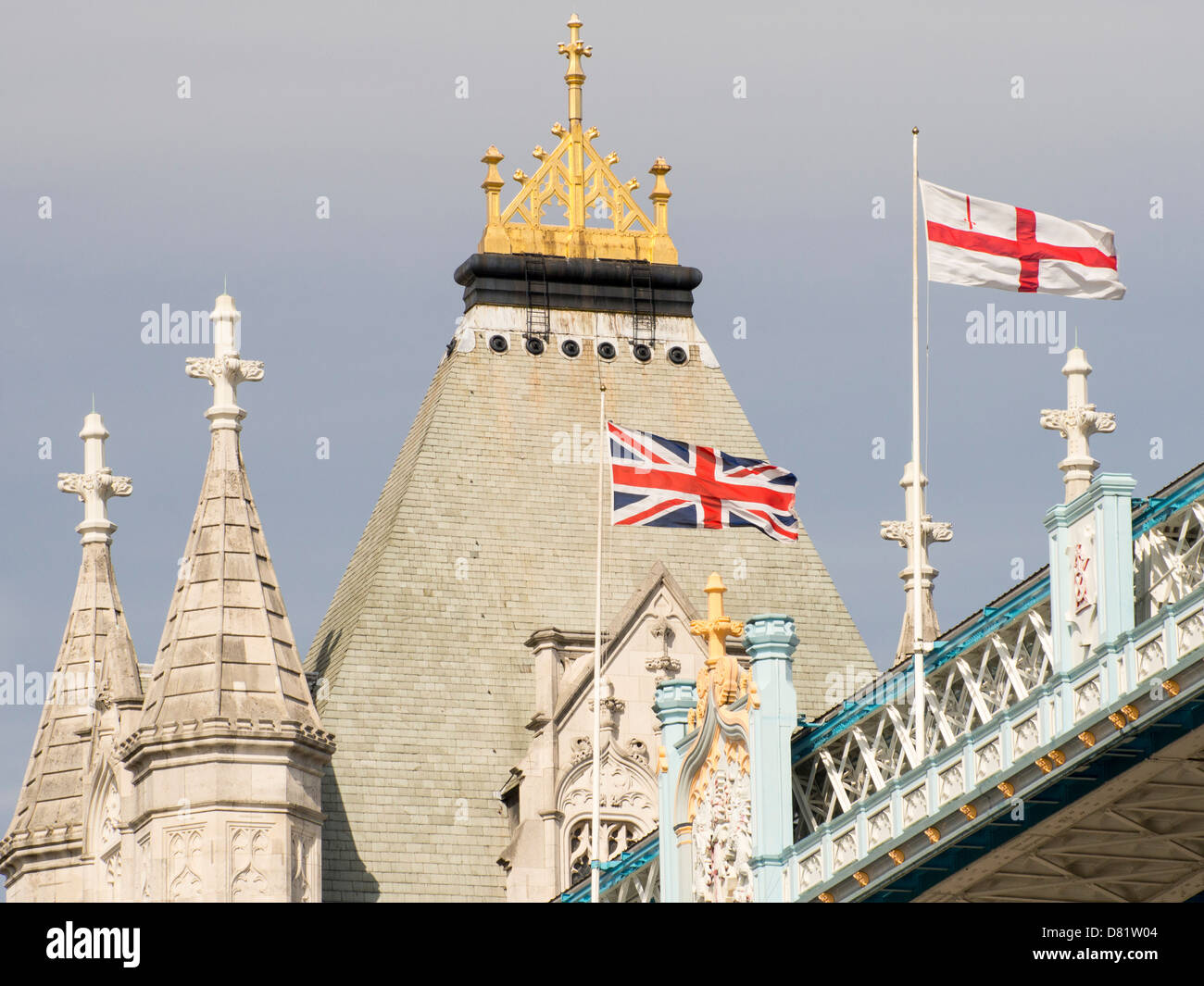 Il Tower Bridge di Londra, Regno Unito. Foto Stock