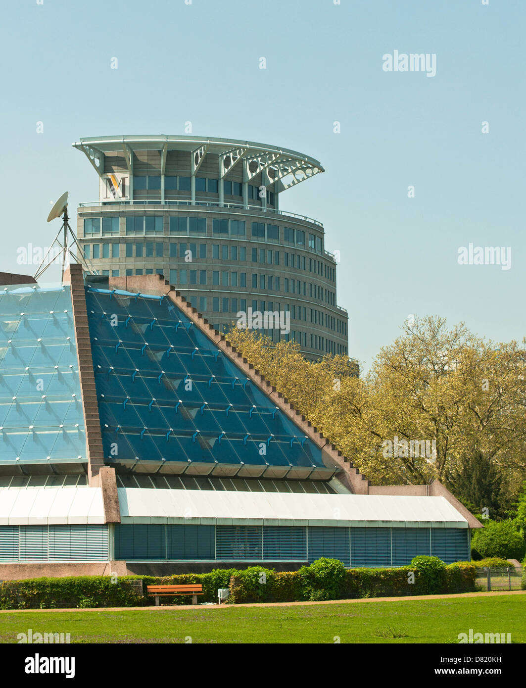 Germania, Downtown District, Mannheim, Osservatorio Foto Stock