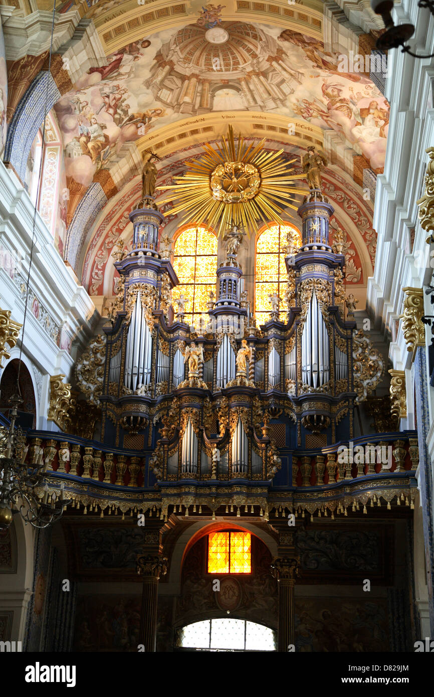 All'interno di Swieta Lipka (Santo Lime), la barocca chiesa di pellegrinaggio, Lago Masurian Distrikt, Polonia Foto Stock