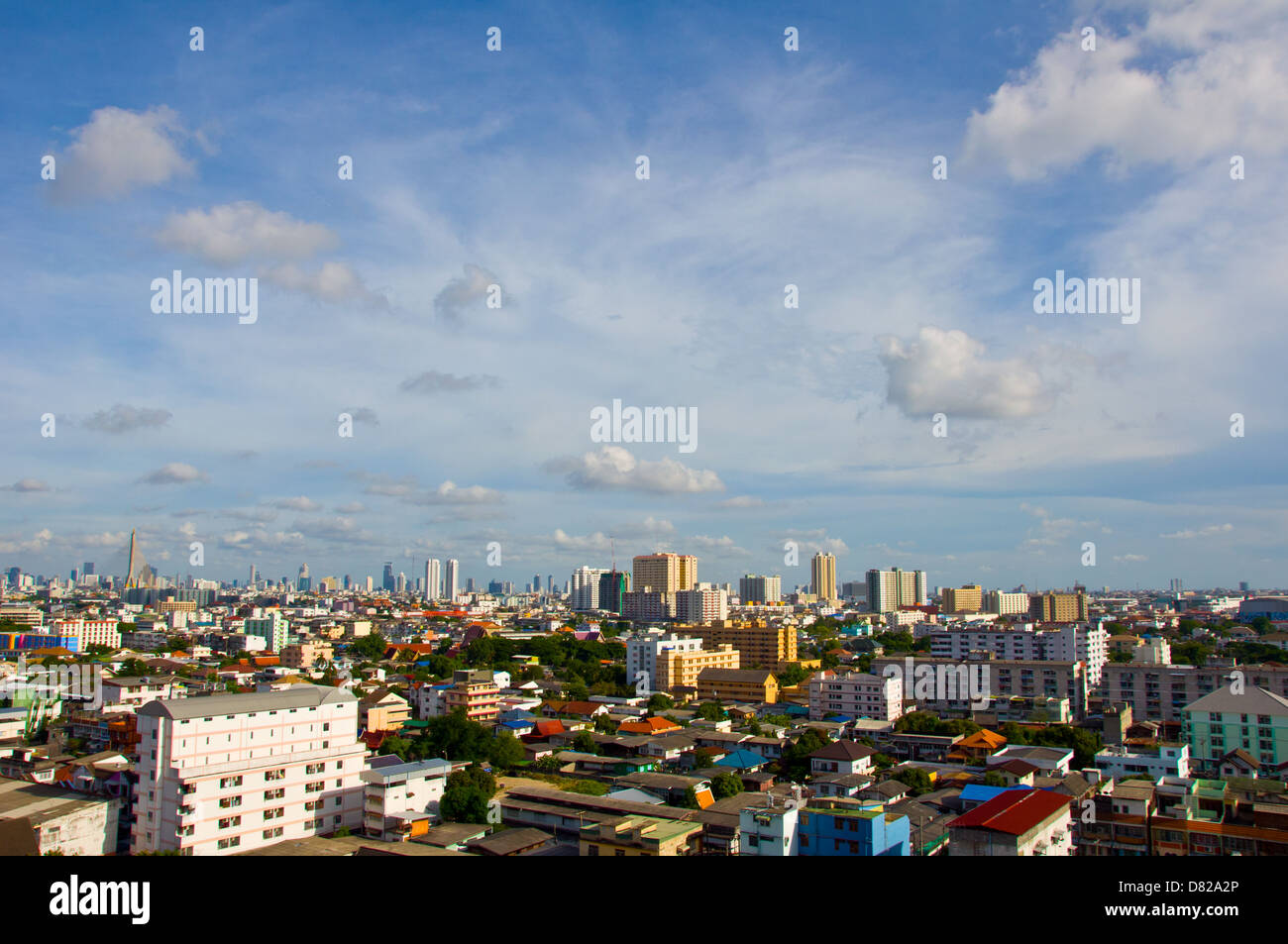 Il paesaggio della città di Bangkok Foto Stock