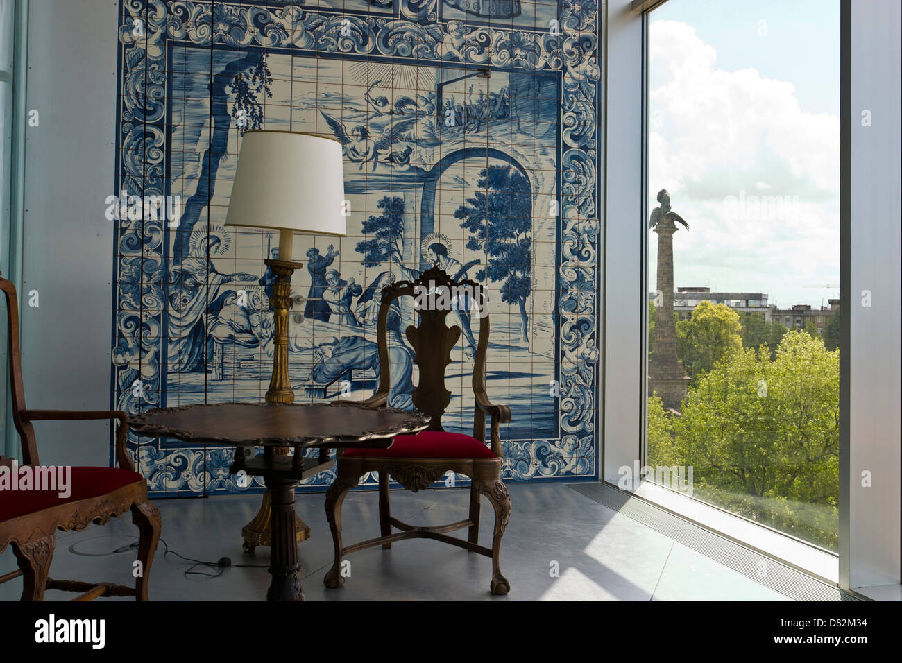 Interno della Casa della Musica a Porto, Portogallo Foto Stock