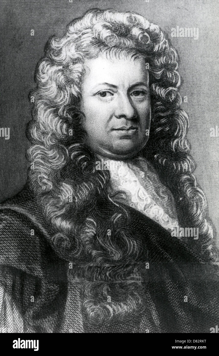 SAMUEL PEPYS (1633-1703) inglese amministratore navale e la scrittura del famoso diario Foto Stock