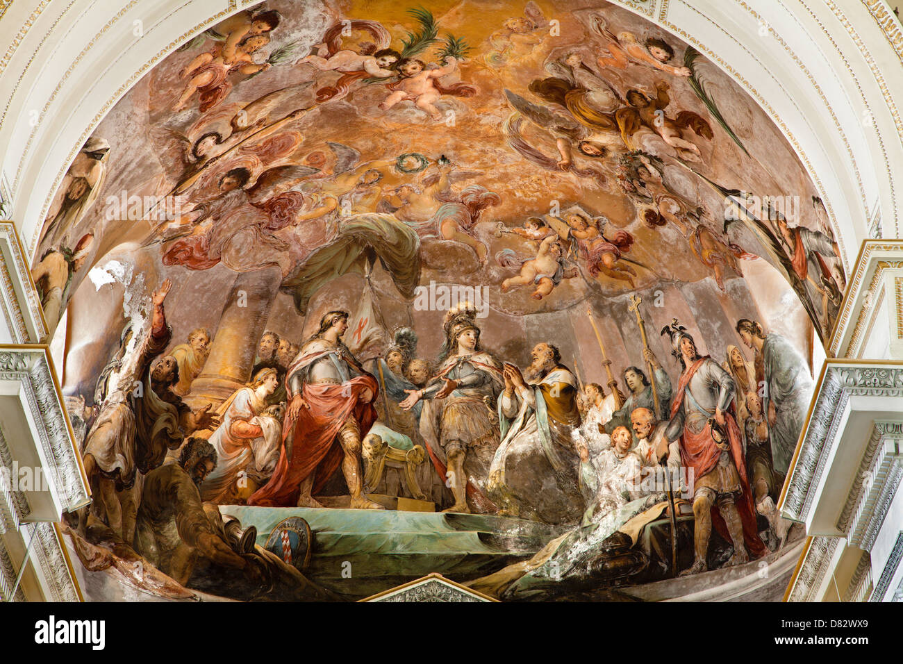 PALERMO - Aprile 8: affresco da abside principale della cattedrale o Duomo Foto Stock