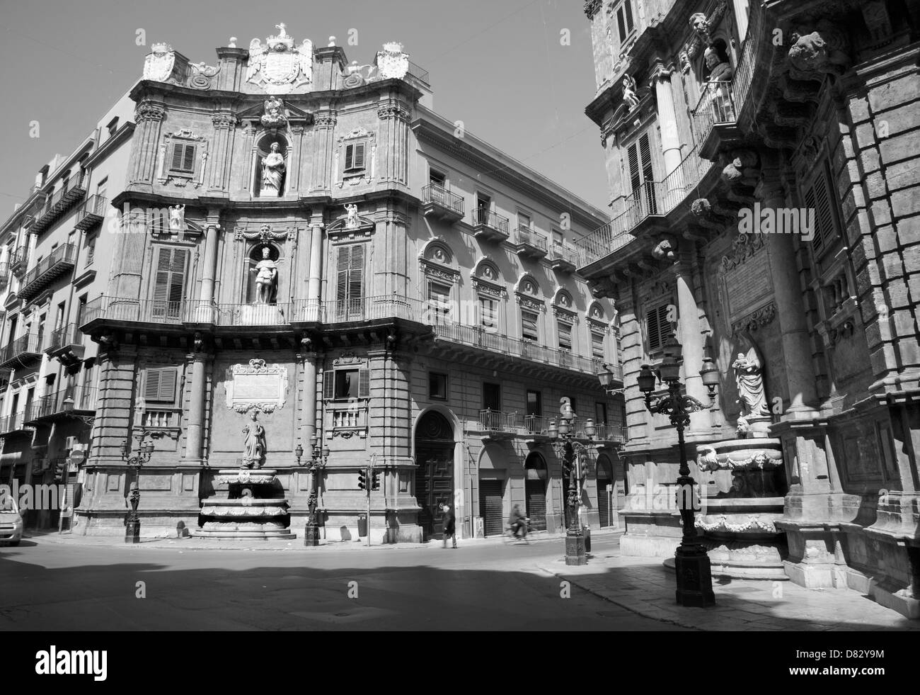 Palermo - Quatro canti corso Foto Stock