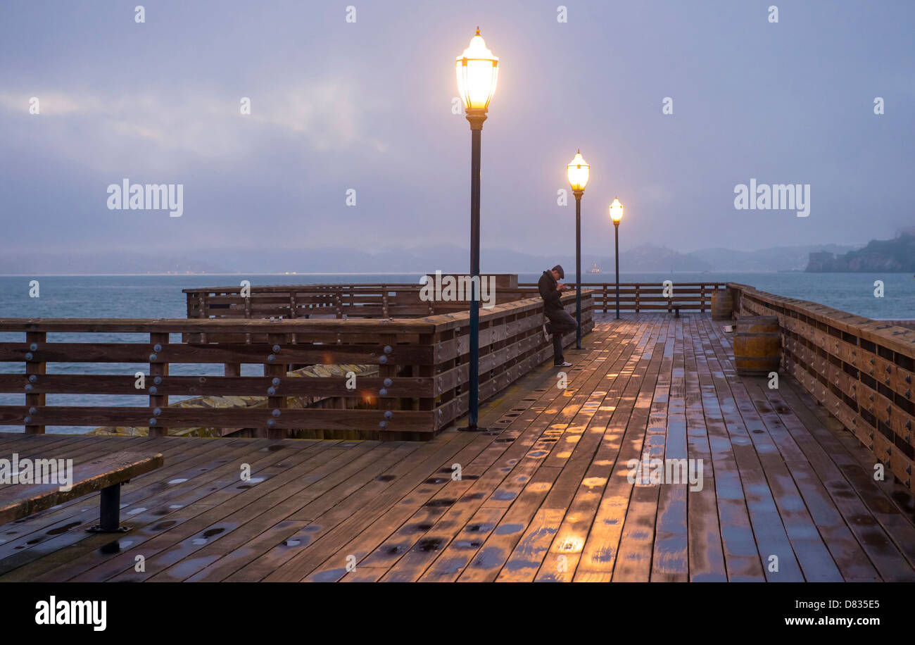 Famoso molo 39 al Fisherman's Wharf di San Francisco Foto Stock