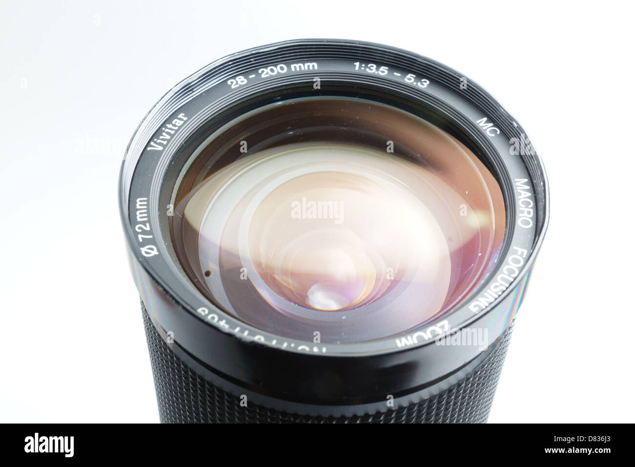 Obiettivo della fotocamera per Canon FD, marchio Vivitar 28-200mm zoom Foto Stock