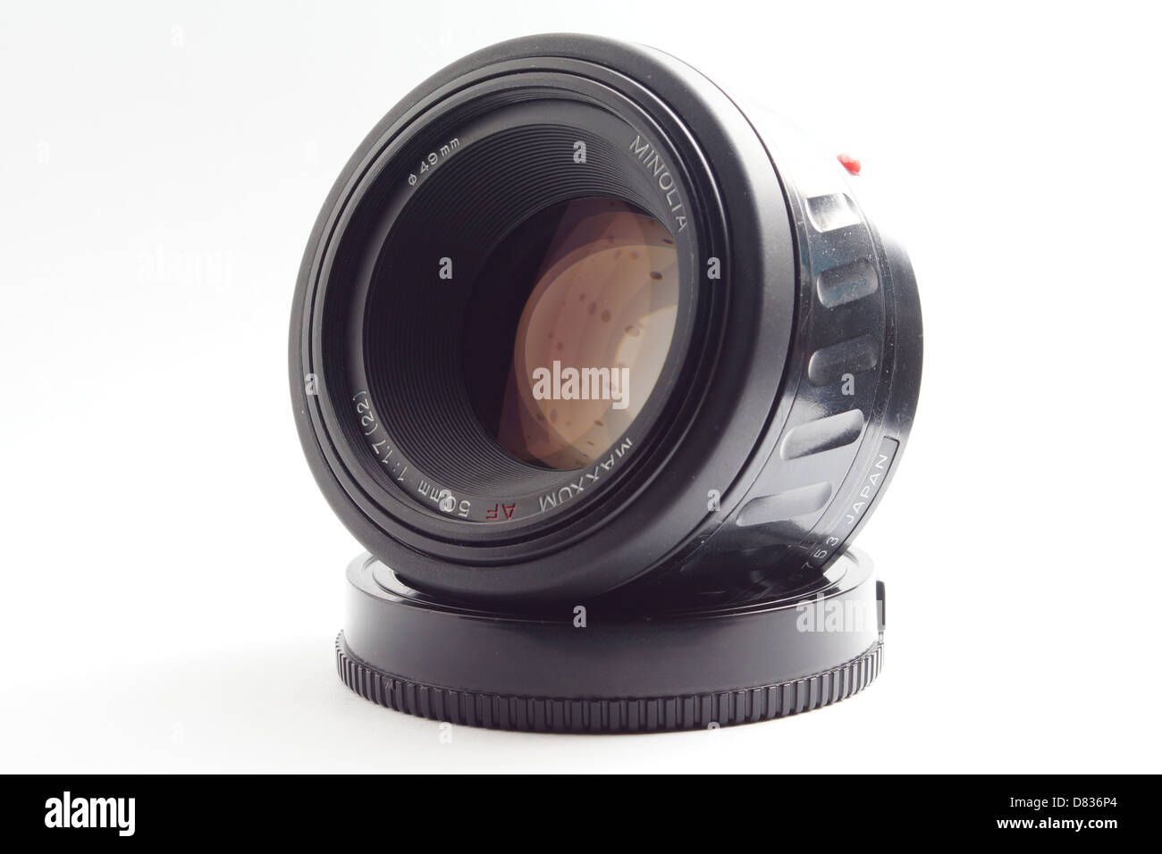Obiettivo della fotocamera per Minolta MAXXUM, 50mm da f1,7 normale Foto Stock