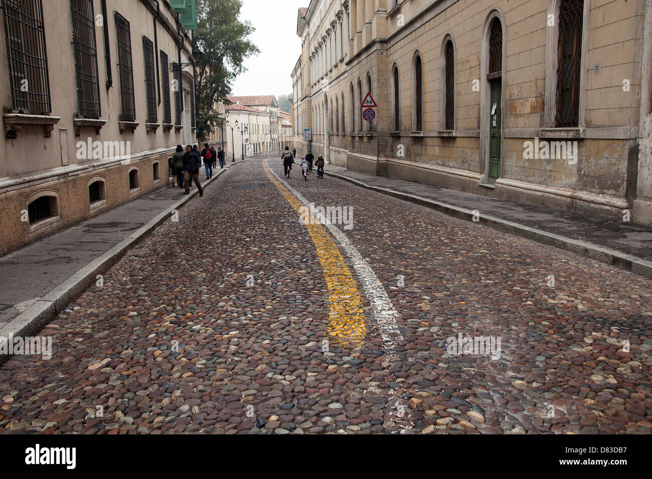 Scena di strada a Mantova (Mantova), Italia. Foto Stock