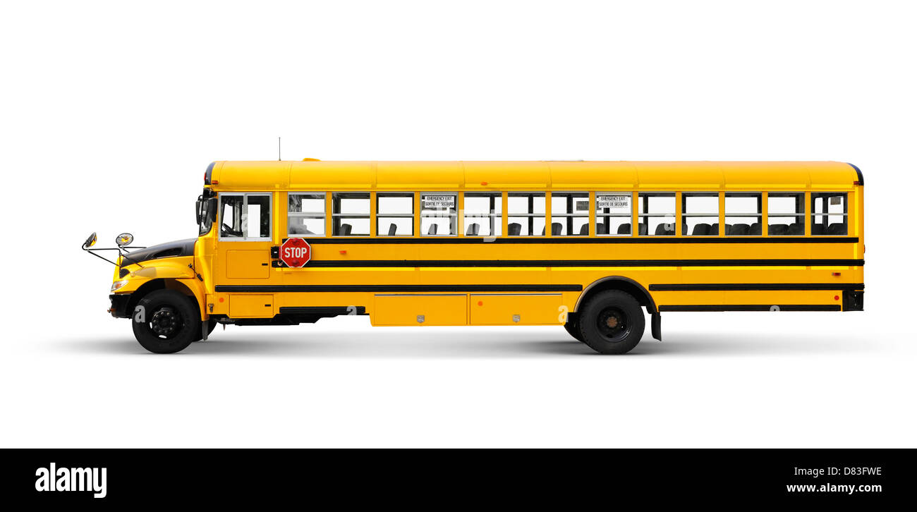 Yellow school bus side view immagini e fotografie stock ad alta risoluzione  - Alamy