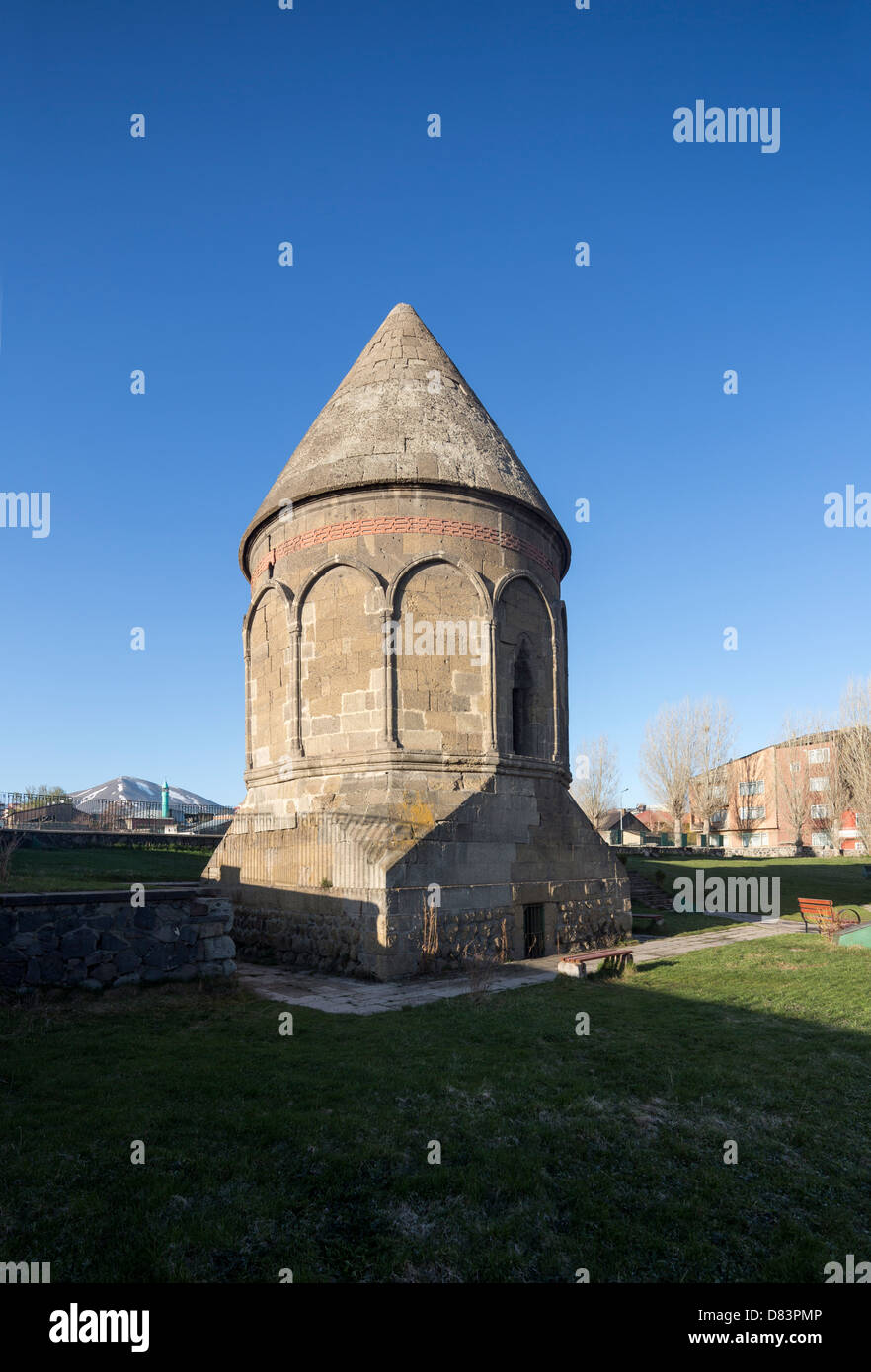 Anonimo tomba di Seljuk tower, Erzerum, Turchia Foto Stock