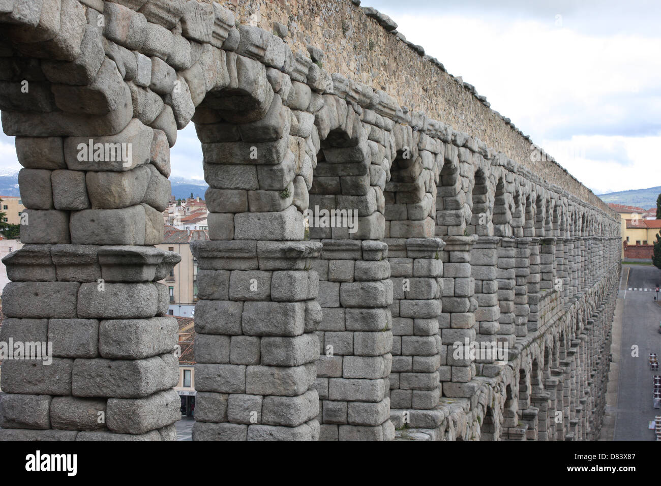 Roman Aquaduct Foto Stock