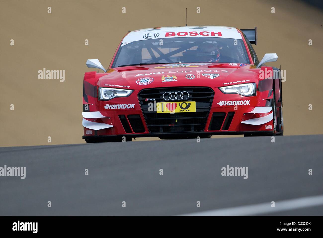 Brands Hatch, UK. Il 18 maggio 2013. Miguel Molina nella sua Audi Sport Team Phoenix Audi RS 5 DTM durante le qualifiche per il round 2 del DTM German Touring Car Championship dalla gara di Brands Hatch via. Credit: Azione Plus immagini di Sport / Alamy Live News Foto Stock