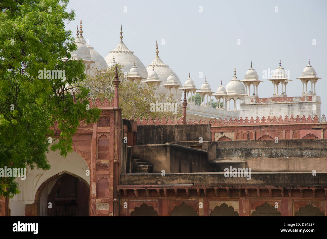 Agra Fort Agra, Uttar Pradesh, India Foto Stock