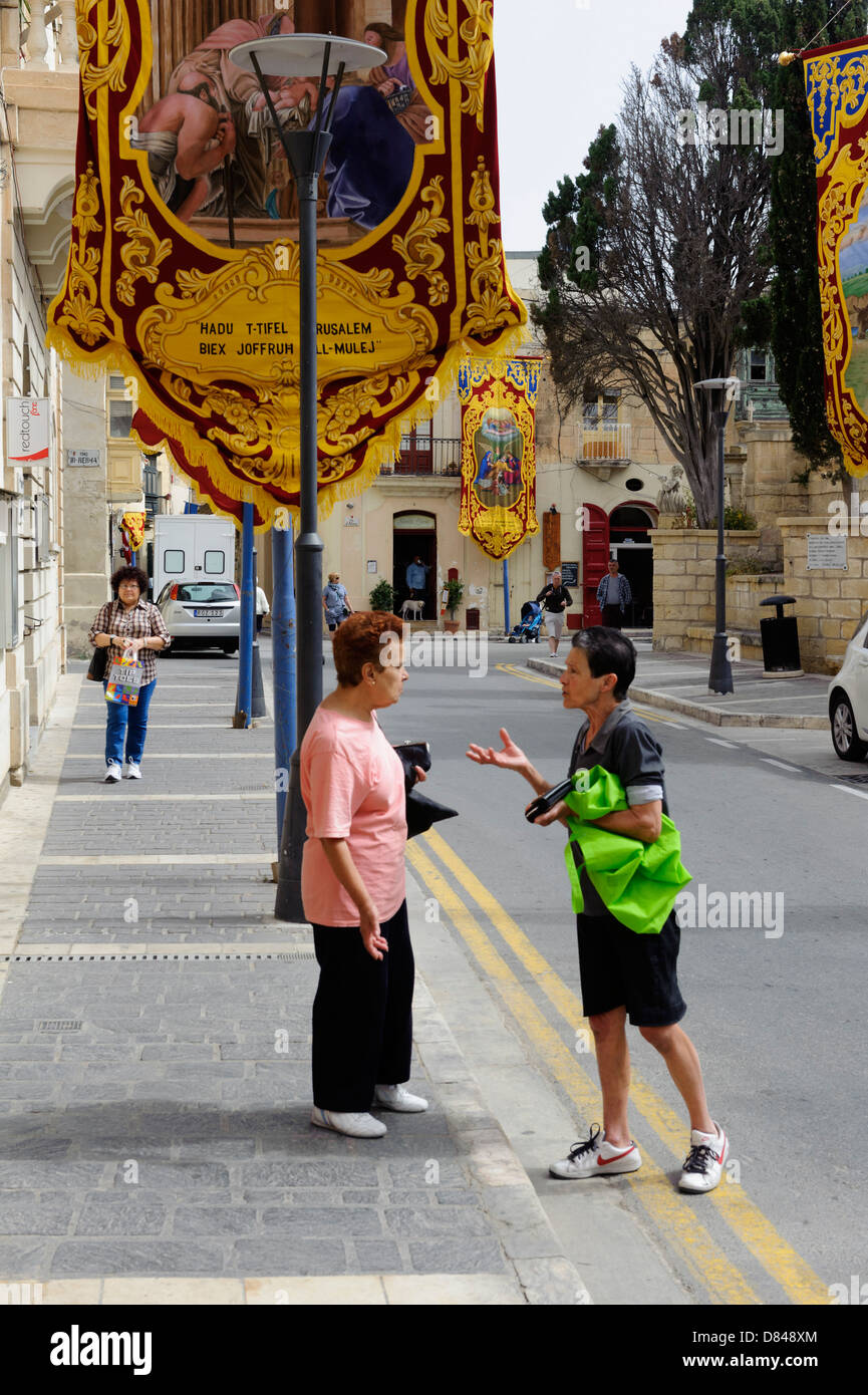 Giorno di festa cristiana a Rabat, Malta, Foto Stock