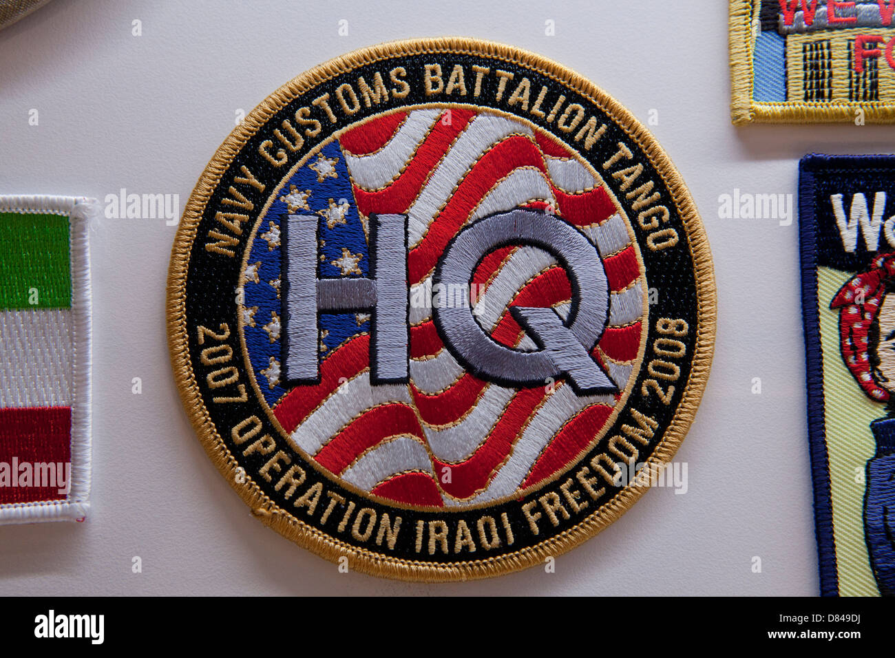 Marina Battaglione doganale Tango - Operazione Iraqi Freedom patch Foto Stock