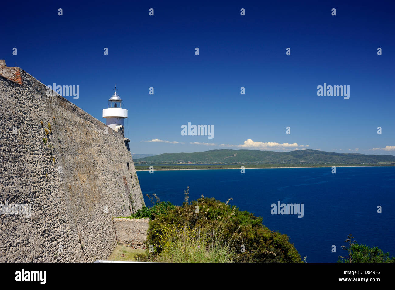 Italia, Toscana, Argentario, Porto Ercole, castello Foto Stock