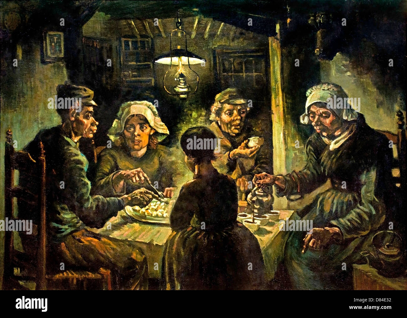 I Mangiatori di patate. 1885. Realismo Vincent van Gogh 1853 - 1890 Paesi  Bassi Paesi Bassi Foto stock - Alamy