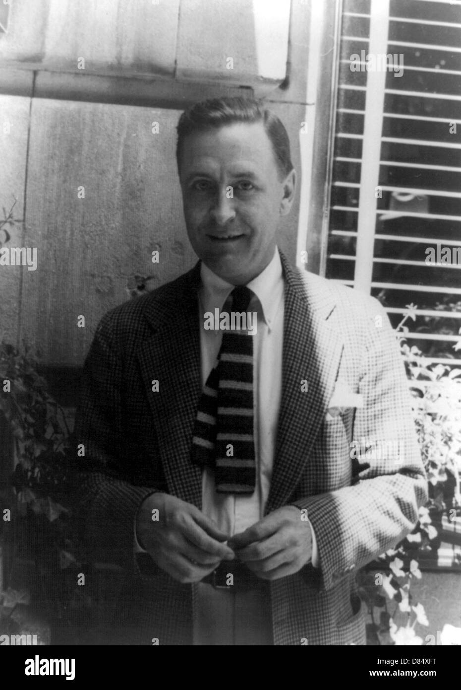 F Scott Fitzgerald, Francis Scott Fitzgerald chiave, autore americano. Foto Stock