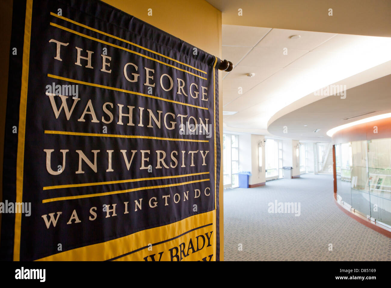 George Washington University banner Foto Stock