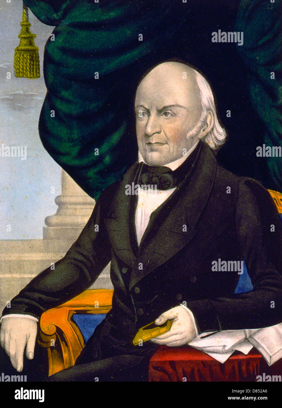 John Quincy Adams, sesto presidente degli Stati Uniti, circa 1840 Foto Stock