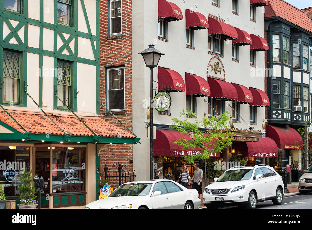 Città di Gettysburg, Adams County, Pennsylvania, STATI UNITI D'AMERICA Foto Stock