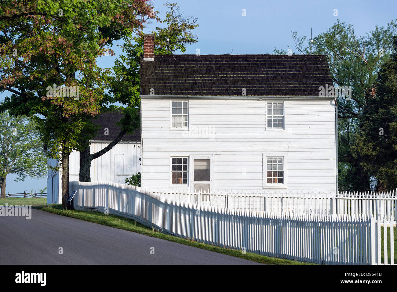 Giacobbe storico Hummelbaugh farm house, Gettysburg National Military Park, Pennsylvania, STATI UNITI D'AMERICA Foto Stock