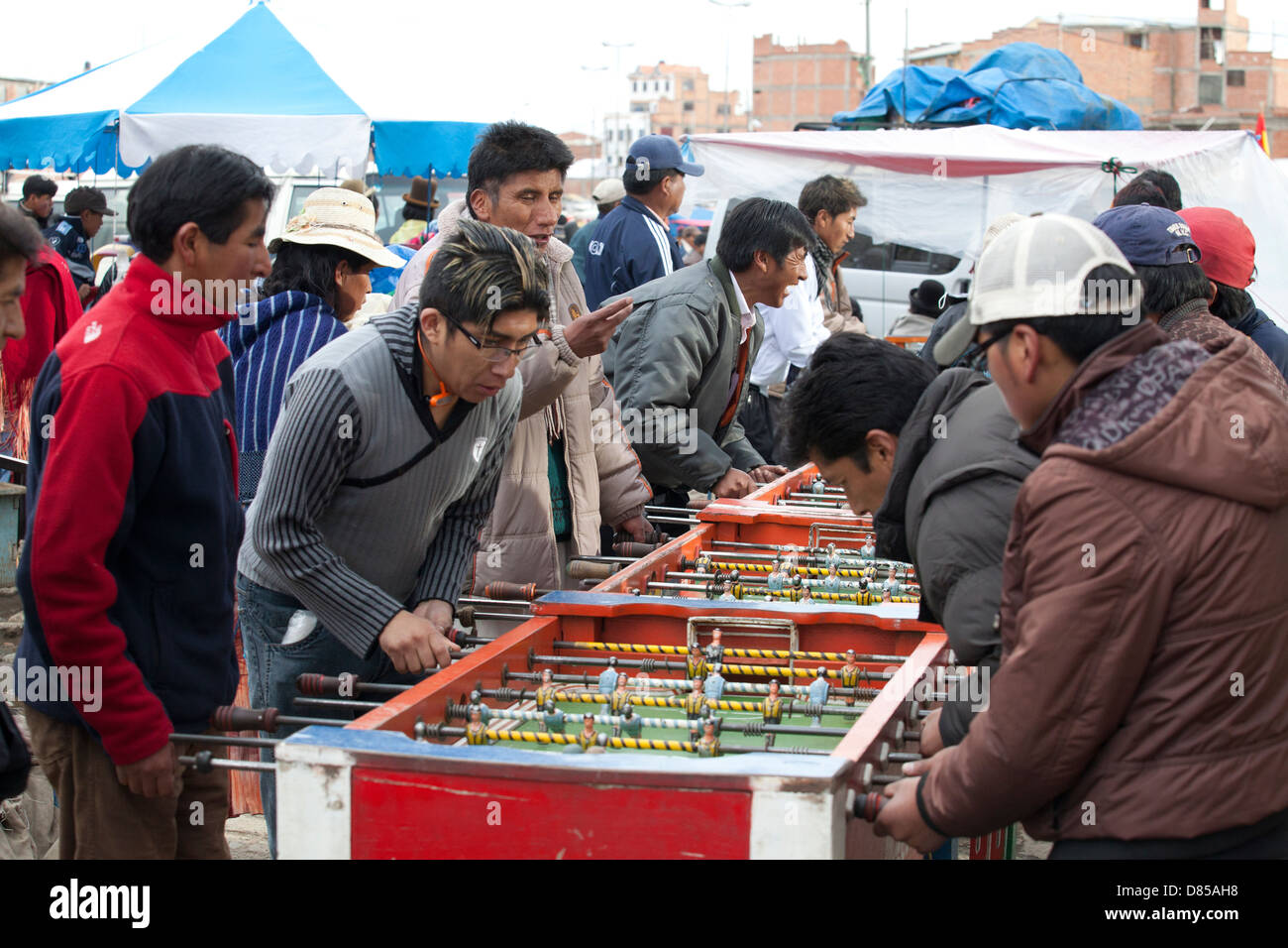 Il quechua del popolo boliviano nella capitale la Paz Foto Stock