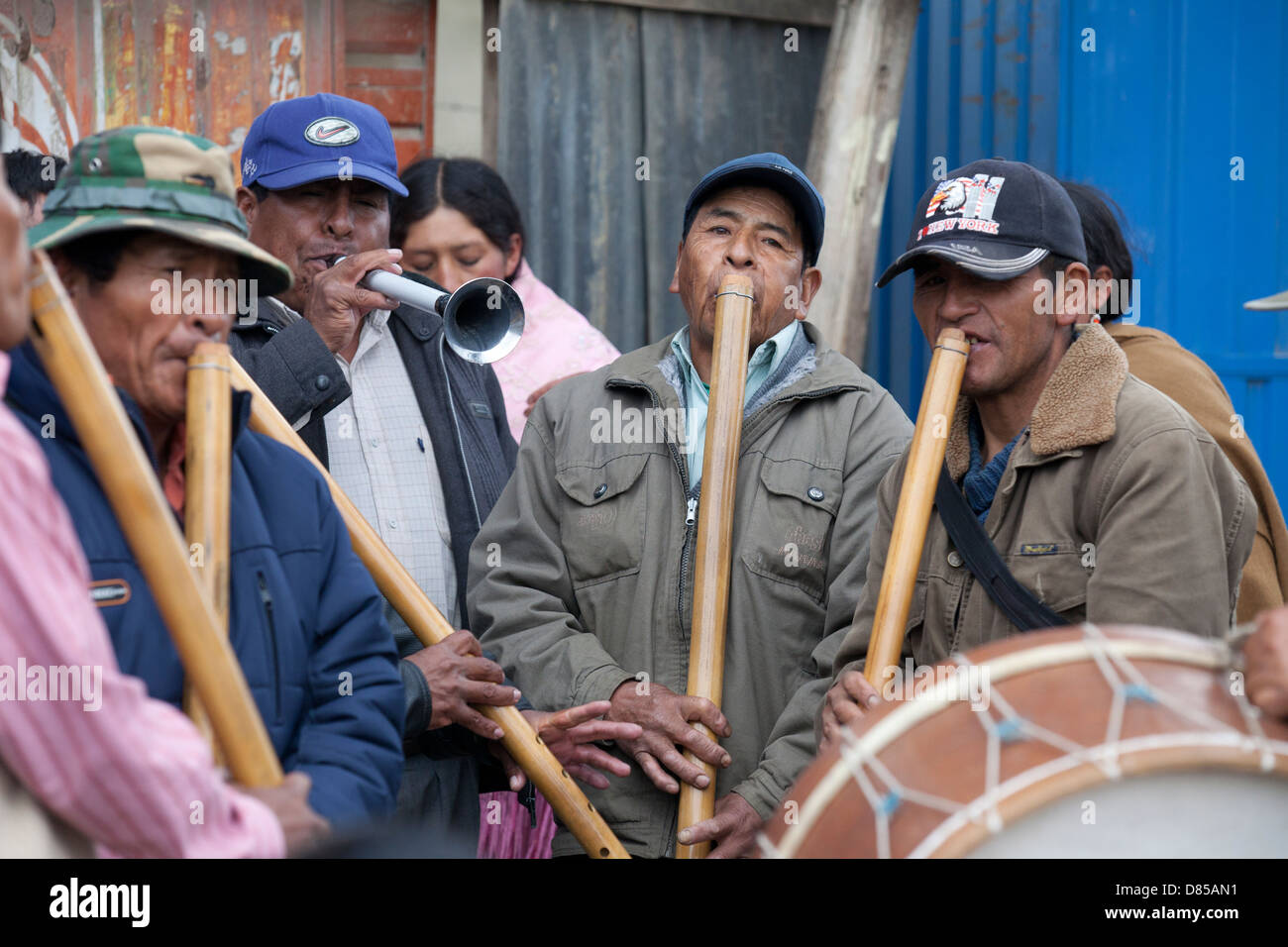 Il quechua del popolo boliviano nella capitale la Paz Foto Stock