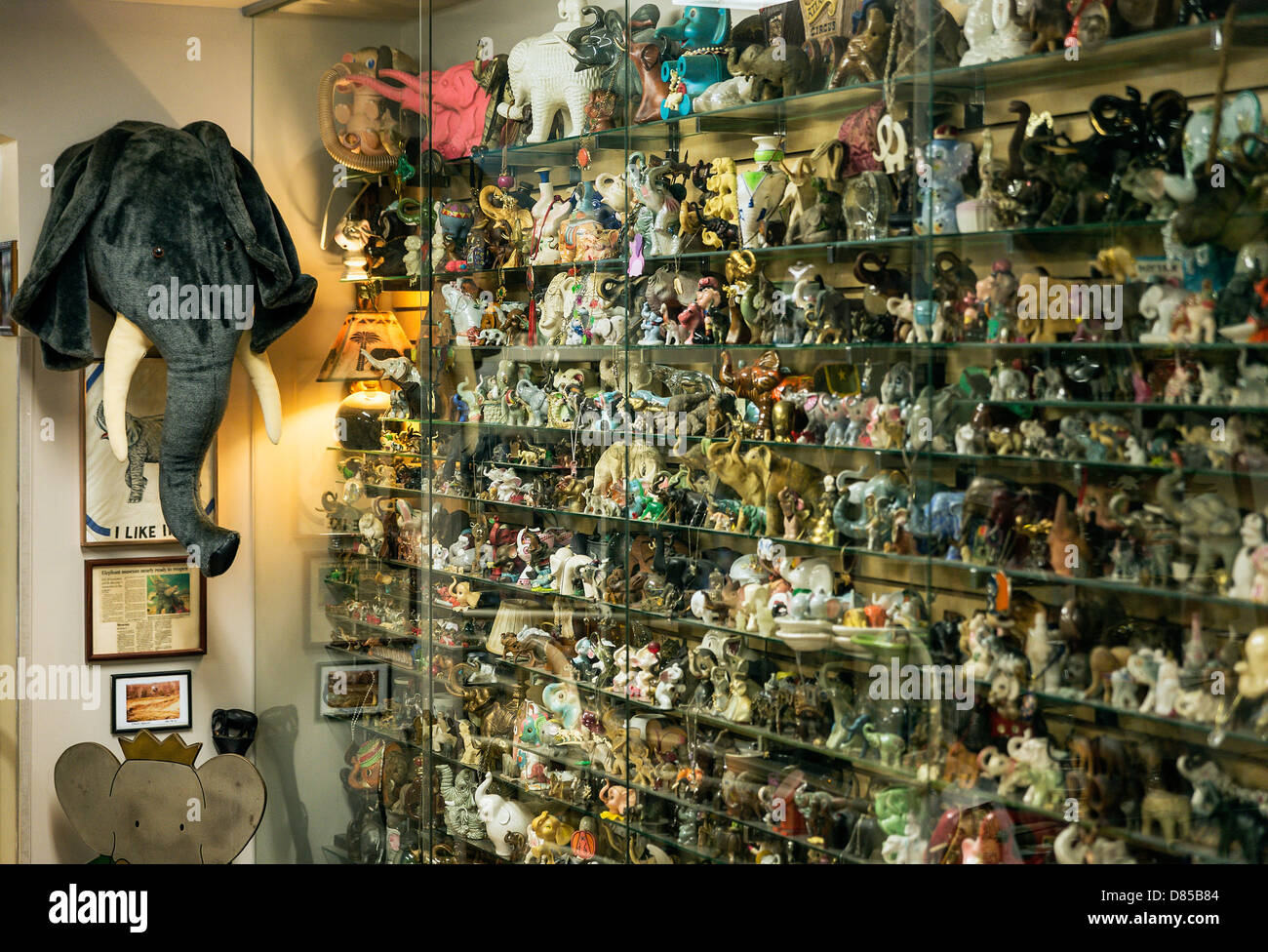 Mister ed il museo di elefante e negozio di dolciumi, Orrtanna, Pennsylvania, STATI UNITI D'AMERICA Foto Stock