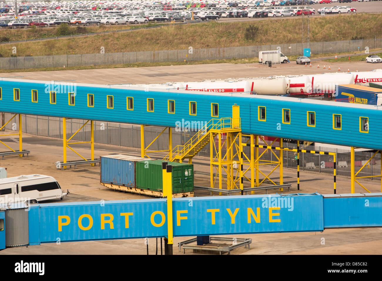 Il porto di Tyne nel North Shields Foto Stock