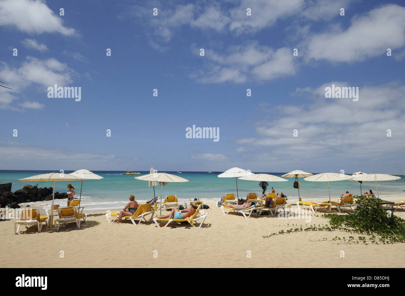 Spiaggia di Santa Maria Isola di Sal Capo Verde Foto Stock